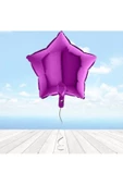 Pazariz Yıldız Folyo Balon, 45 Cm - Mor thumbnail 1