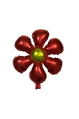 Pazariz Kırmızı Çiçek Figürlü Folyo - Folyo Balon - 18 Inç - 1