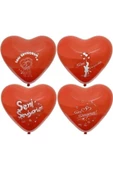 Pazariz Seni Seviyorum Yazılı 100 Lü Kalp Balon thumbnail 2