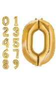 Pazariz 4 Yaş -sayı-rakam Folyo Balon Altın(gold) Renk 100 Cm 40 Inç -dogum Günü -parti-kutlama thumbnail 3
