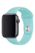 Pazariz Apple Watch Uyumlu3 4 5 6 7 8 Se 38 40 41mm Kordon Kayış Klasik Silikon thumbnail 3