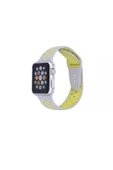 Pazariz Apple Watch Uyumlu2 3 4 5 6 - 42-44mm Delikli Silikon Spor Kordon Kayış thumbnail 1