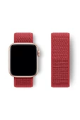 Pazariz Apple Watch Uyumlu38-40-41 Mm 3 4 5 6 7 8 Se Hasır Dokuma Kordon Spor Cırtlı thumbnail 2