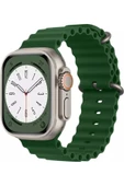 Pazariz Apple Watch Uyumlu8 7 6 5 4 3 2 Se 42mm / 44mm / 45mm Spor Silikon Kordon Kayış - 1