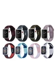 Pazariz Apple Watch Uyumlu2 3 4 5 6 - 42-44mm Delikli Silikon Spor Kordon Kayış - 2