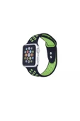 Pazariz Apple Watch Uyumlu2 3 4 5 6 - 42-44mm Delikli Silikon Spor Kordon Kayış thumbnail 1