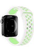 Pazariz Apple Watch Uyumluultra 3 4 5 6 7 8 Se S 42 44 45mm Kordon Delikli Spor Band Kayış thumbnail 3