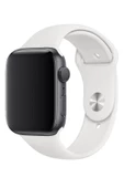 Pazariz Apple Watch Uyumlu2 3 4 5 6 7 8 Se 38 / 40 / 41 Mm Silikon Kordon Kayış Band thumbnail 1