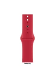 Pazariz Apple Watch Uyumlu3-4-5-6-7-8 Se Için Kordon 38-40-41 Mm Spor Kordon Silikon Çok Renkli - 3