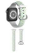 Pazariz Apple Watch Uyumlu1 2 3 4 5 6 38-40-41 Mm Çelik Toka Silikon Trend Kordon Kayış thumbnail 2