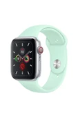 Pazariz Apple Watch Uyumlu2 3 4 5 6 7 8 Se 38 / 40 / 41 Mm Silikon Kordon Kayış Band thumbnail 1