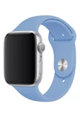 Pazariz Apple Watch Uyumlu3 4 5 6 7 8 Se 38 40 41mm Kordon Kayış Klasik Kaliteli Silikon thumbnail 3