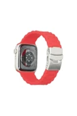 Pazariz Apple Watch Uyumlu4 5 6 7 8 41mm 40mm 38mm Silikon Bracelet Kordon thumbnail 1