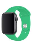 Pazariz Apple Watch Uyumlu2 3 4 5 6 7 Se 38 40 41mm Kalite Kordon Kayış Klasik Kaliteli Silikon thumbnail 2