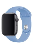 Pazariz Apple Watch Uyumlu3 4 5 6 7 8 Se 38 40 41mm Kordon Kayış Klasik Kaliteli Silikon thumbnail 2