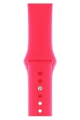Pazariz Apple Watch Uyumlu1 2 3 4 5 6 7 Se 38mm Uyumlu Klasik Silikon Kordon Kayış Kayalık Barbie Pink thumbnail 2