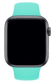 Pazariz Apple Watch Uyumlu3 4 5 6 7 8 Se 38 40 41mm Kordon Kayış Klasik Kaliteli Silikon thumbnail 2