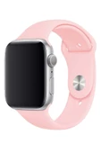 Pazariz Apple Watch Uyumlu3 4 5 6 7 8 S 38 40 41mm Kordon Kayış Klasik Kaliteli Silikon Kordon thumbnail 3