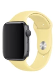 Pazariz Apple Watch Uyumlu3 4 5 6 7 8 Se 42 44 45mm Kalite Kordon Kayış Klasik Kaliteli Silikon thumbnail 2