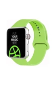 Pazariz Apple Watch Uyumlu38 - 40 Mm Spor Kordon Silikon Kayış Açık Yeşil - 1