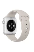 Pazariz Apple Watch Uyumlu3 4 5 6 7 8 Se 38 40 41mm Kalite Kordon Kayış Klasik Kaliteli Silikon thumbnail 3