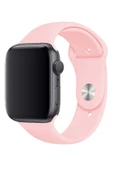 Pazariz Apple Watch Uyumlu3 4 5 6 7 8 Se 42 44 45mm Kordon Kayış Klasik Kaliteli Silikon thumbnail 2