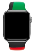 Pazariz Apple Watch Uyumlu3 4 5 6 7 8 Se 38 40 41mm Kalite Kordon Kayış Klasik Kaliteli Silikon thumbnail 3