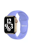 Pazariz Apple Watch Uyumluspor Silikon Kordon 42/44mm Lila thumbnail 2