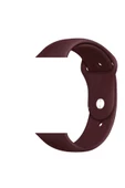 Pazariz Apple Watch Uyumlu8 41mm Klasik Silikon Kordon Mürdüm - 1