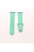 Pazariz Apple Watch Uyumlukordon 2 3 4 5 6 Se 42 Mm Ve 44 Mm Silikon Kordon Kayış - Su Yeşili - 2