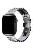 Pazariz Apple Watch Uyumlugs Dt Pro T500 Ultra 3 4 5 6 7 8 Se 42 44 45 49 Mm Kordon Kayış Çelik thumbnail 1