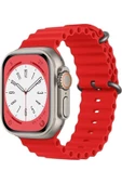 Pazariz Apple Watch Uyumlu42mm 44mm 45mm 49mm 1/2/3/4/5/6/se/7/8/ultra Kordon Silikon Kordon - 1