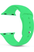 Pazariz Apple Watch Uyumluseries 8 45mm Kordon, Silikon Spor Yeşil thumbnail 1