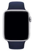 Pazariz Apple Watch Uyumlu3-4-5-6-7-8-se-42-44-45-49 Mm Kordon Kayış Klasik Kaliteli Silikon thumbnail 3