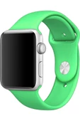 Pazariz Apple Watch Uyumluseries 8 45mm Kordon, Silikon Spor Yeşil thumbnail 2