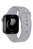 Pazariz Apple Watch Uyumlu3-4-5-6-7-8-se-42-44-45-49 Mm Kordon Kayış Klasik Kaliteli Silikon thumbnail 3