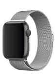 Pazariz Apple Watch Uyumlu1 2 3 4 5 6 7 Se 42 - 44 Mm Metal Kordon Kayış thumbnail 2