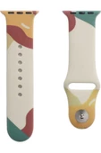 Pazariz Apple Watch Uyumlu38mm 40mm 41mm 1/2/3/4/5/6/se/7/8 Kordon Karışık Renkli Silikon Kordon - 2