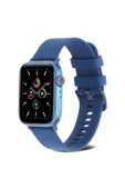Pazariz Apple Watch Uyumlu3 4 5 6 7 8 38mm 40mm 41mm Silikon Kordon - 1