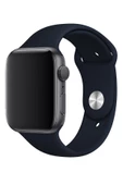 Pazariz Apple Watch Uyumlu3-4-5-6-7-8-se-42-44-45-49 Mm Kordon Kayış Klasik Kaliteli Silikon thumbnail 2