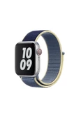 Pazariz Apple Watch Uyumlu3-4-5-6-7-8-sesi ( 38mm - 40mm-41mm ) Dokuma Yüksek Kalite Kordon thumbnail 1