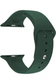 Pazariz Apple Watch Uyumlu8 41mm Kordon Spor Silikon Koyu Yeşil thumbnail 1