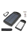Pazariz Solar Güneş Enerjili 10000 Mah 12 Power Led Işık Power Bank - 2