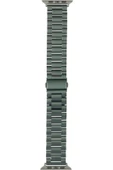 Pazariz Apple Watch Uyumluseries 8 45mm Kordon Hasır Metal Örgülü Ayarlanair Gümüş - 2