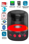 Pazariz Işıklı Bluetooth Hoparlör Ses Bombası Yüksek Ses Yeni Nesil 2023 Version Kırmızı - 2