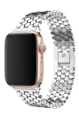 Pazariz Apple Watch Uyumluultra 3 4 5 6 7 8 Se 42 44 45 49mm Kordon Bal Peteği Çelik Loop - 3