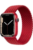 Pazariz Apple Watch Uyumlu42mm 44mm 45mm 49mm 1/2/3/4/5/6/se/7/8/ultra Kordon Örgü thumbnail 1