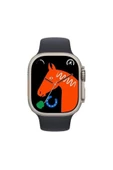 Pazariz Gs8 Watch 8 Ultra Akıllı Saat Siyah Watch 2.02 Inc Siyah I12 Bluetooth Kulaklık Hediye - 3