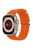 Pazariz Gs8 Watch 8 Ultra Akıllı Saat Turuncu Türkçe Watch 2.02 Inc Sarı Silikon Kordon Hediye - 2