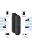 Pazariz ® 2.4ghz Klavye Sesle Kumanda Jiroskop Air Mouse Akıllı Tv Android Box Klavye Uzaktan Kumanda - 3